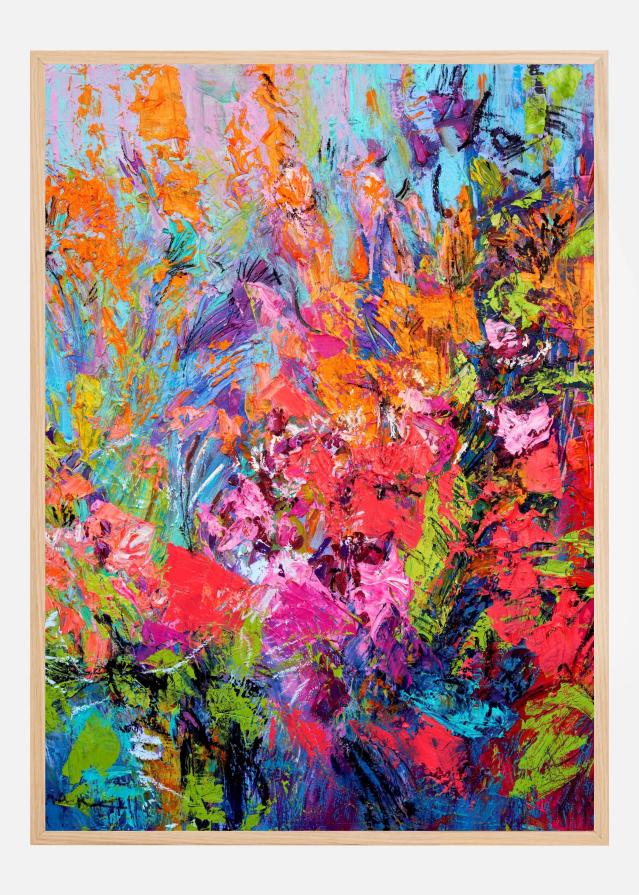 Ethereal Blossom Glow Poster