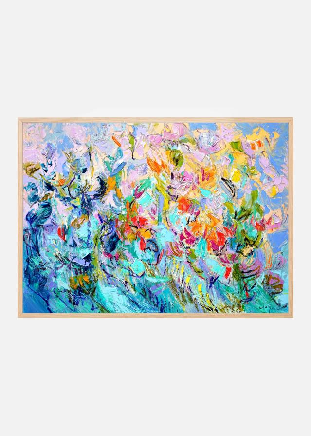 Radiant Floral Harmony Poster