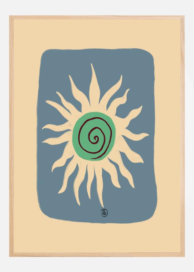 Sun Spiral Dance Poster