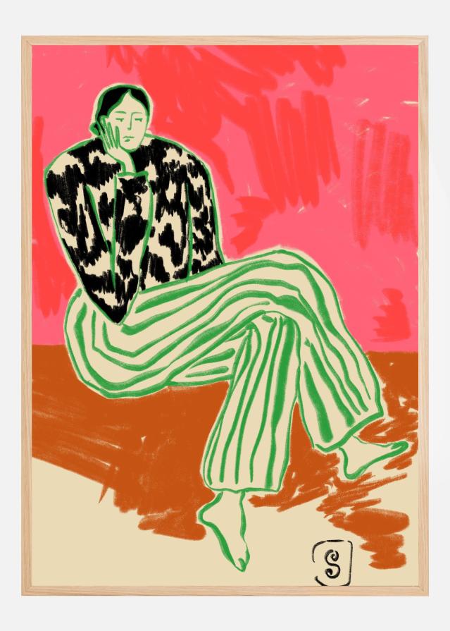 Calm Woman Portrait Poster