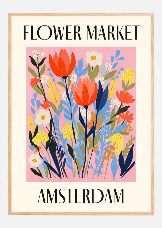 Flower Market Amsterdam Netherlands Poster