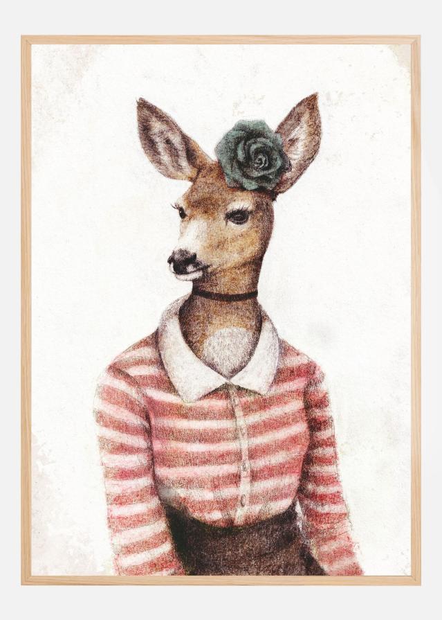 A Deer With A Human Body Shape Poster