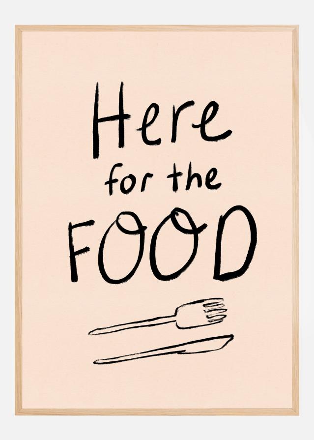 Here for the Food Typography Poster