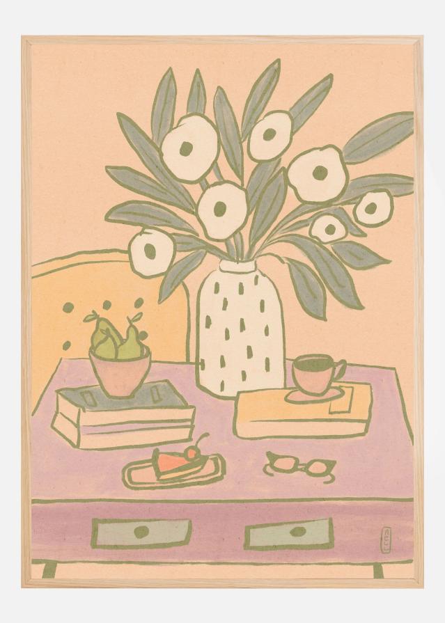 My Desk Still Life Poster