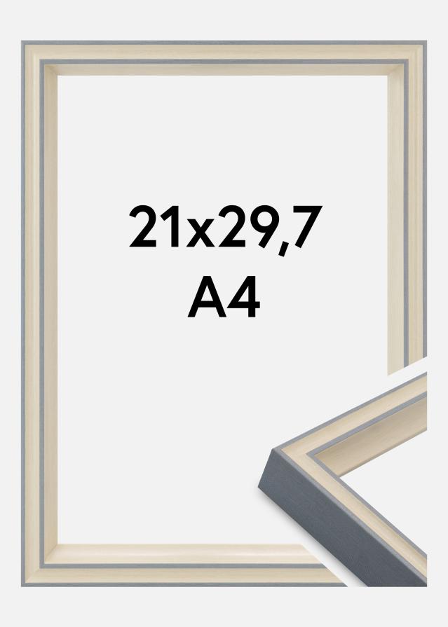 Cornice Riga Vetro acrilico Grigio 21x29,7 cm (A4)