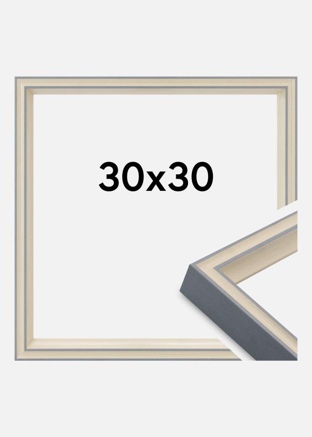 Cornice Riga Vetro acrilico Grigio 30x30 cm