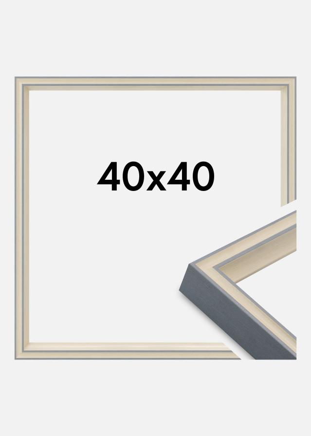 Cornice Riga Vetro acrilico Grigio 40x40 cm