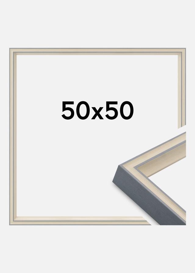 Cornice Riga Vetro acrilico Grigio 50x50 cm