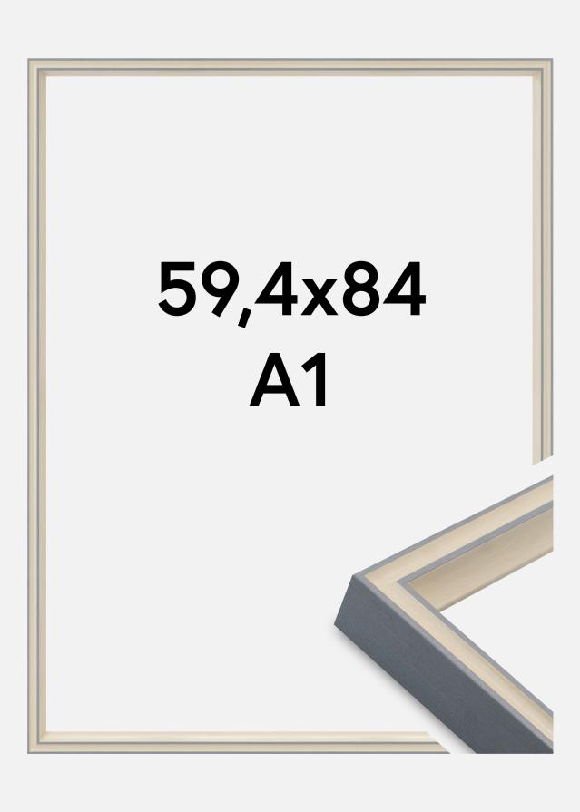 Cornice Riga Vetro acrilico Grigio 59,4x84 cm (A1)