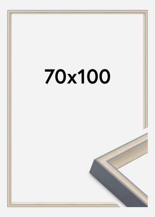 Cornice Riga Vetro acrilico Grigio 70x100 cm