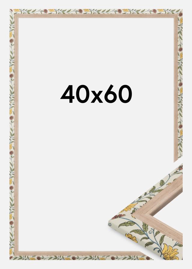 Cornice Arco Vetro acrilico Floreale Quercia 40x60 cm