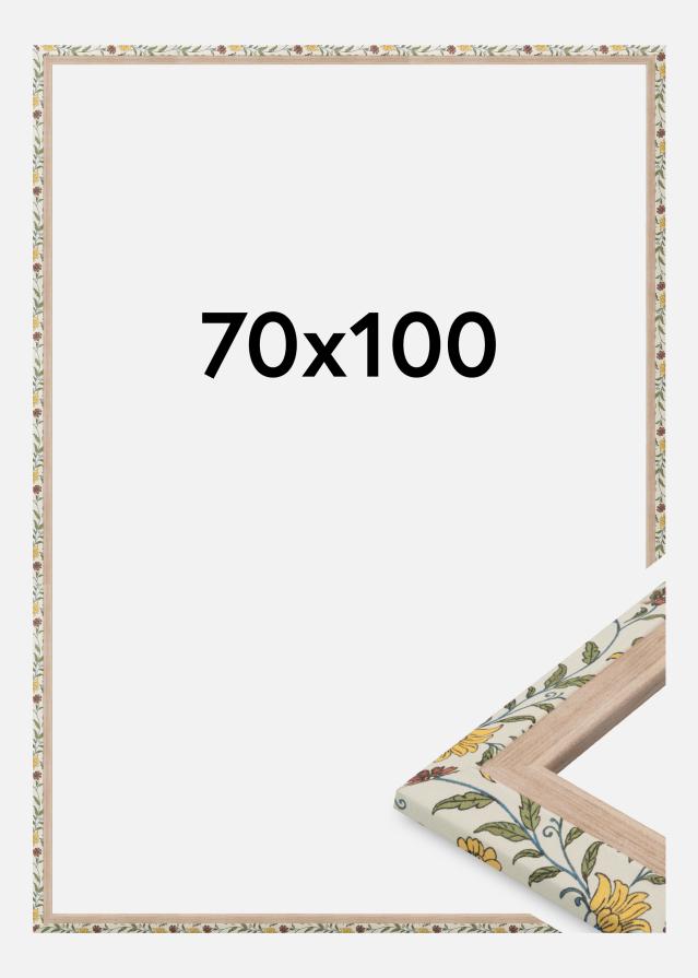 Cornice Arco Vetro acrilico Floreale Quercia 70x100 cm