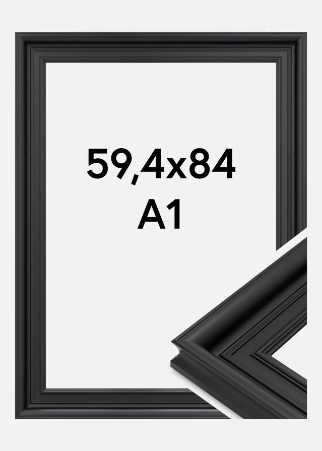Cornice Scarborough Vetro acrilico Nero 59,4x84 cm (A1)