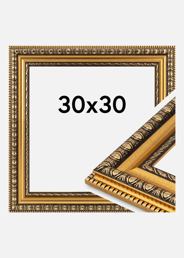 Cornice Ornato Vetro acrilico Oro 30x30 cm