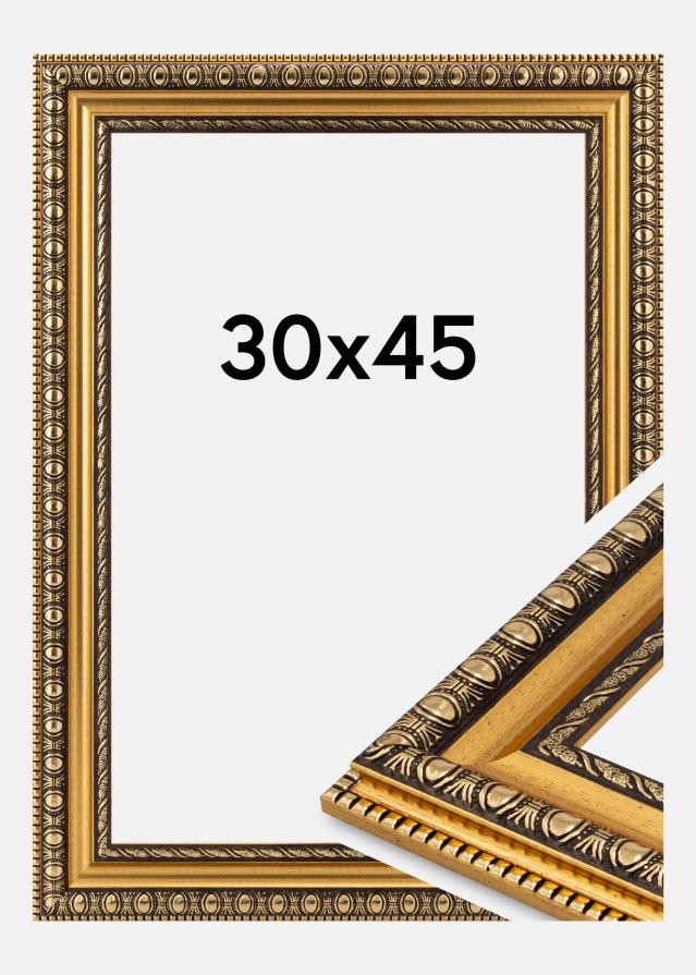 Cornice Ornato Vetro acrilico Oro 30x45 cm