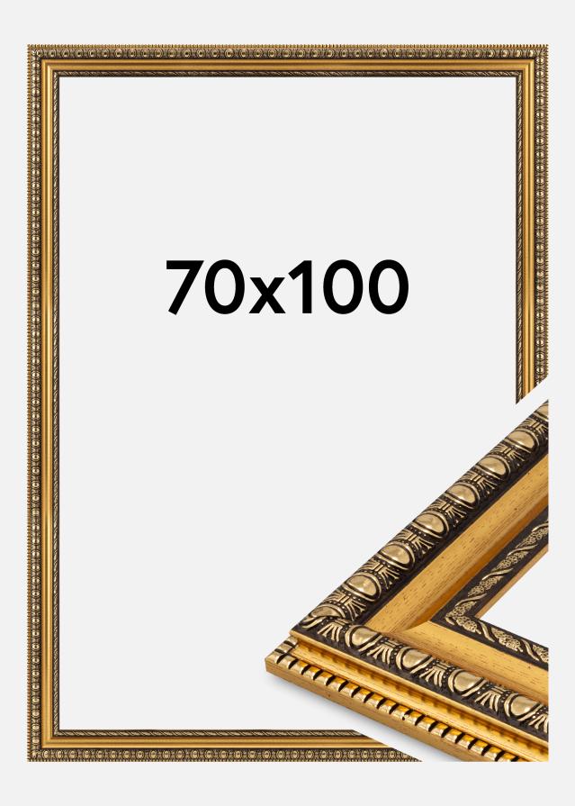 Cornice Ornato Vetro acrilico Oro 70x100 cm