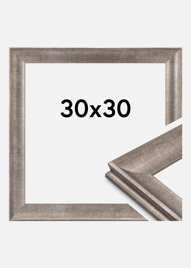 Cornice Conca Vetro acrilico Argento 30x30 cm