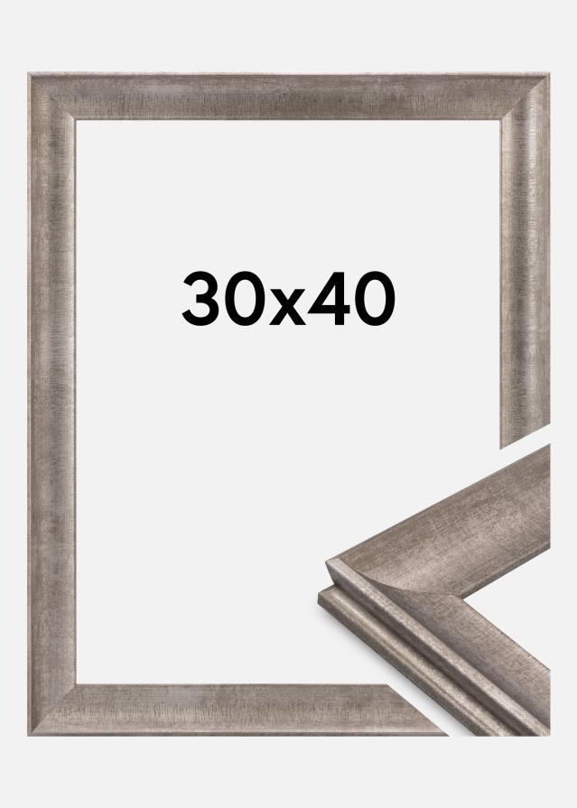 Cornice Conca Vetro acrilico Argento 30x40 cm