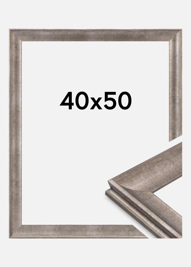 Cornice Conca Vetro acrilico Argento 40x50 cm