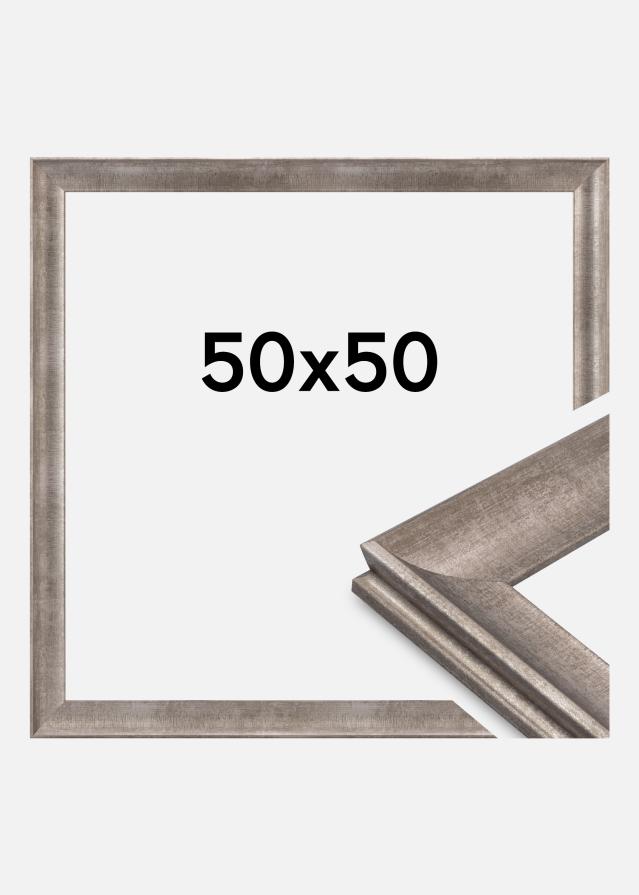 Cornice Conca Vetro acrilico Argento 50x50 cm