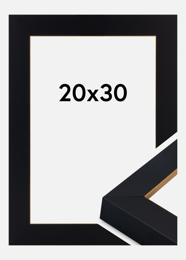 Cornice Sussex Vetro acrilico Nero/Oro 20x30 cm