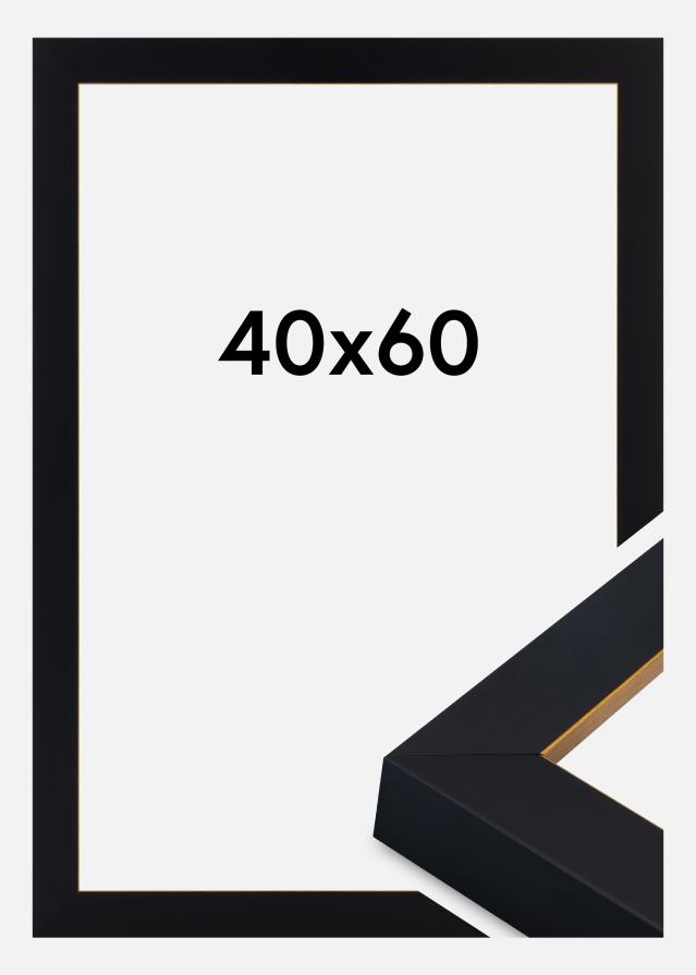 Cornice Sussex Vetro acrilico Nero/Oro 40x60 cm