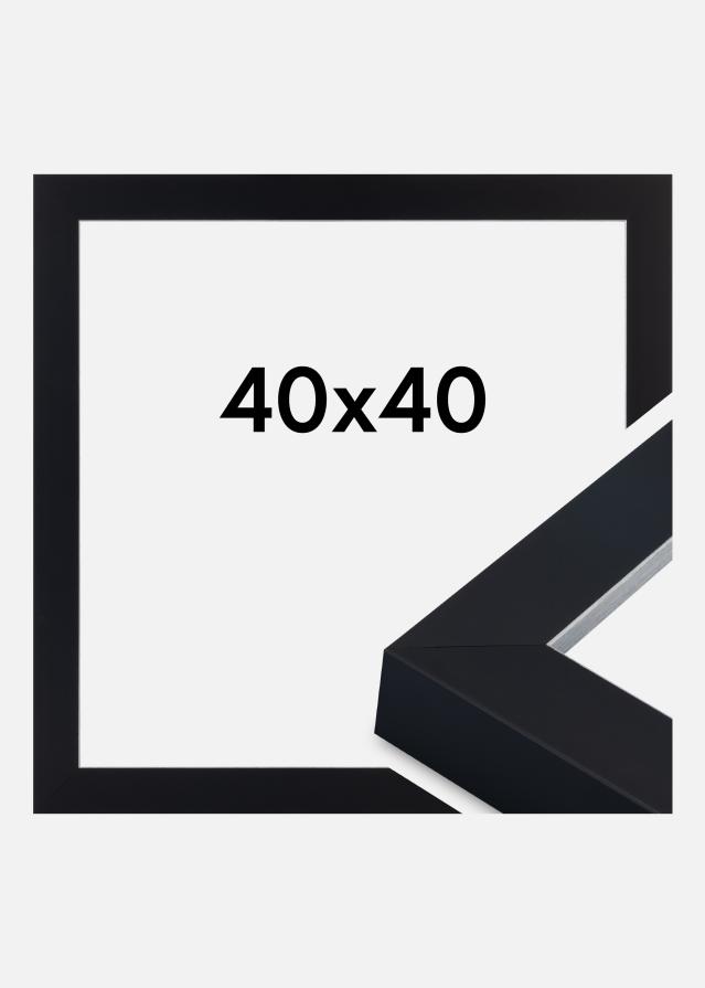 Cornice Sussex Vetro acrilico Nero/Argento 40x40 cm