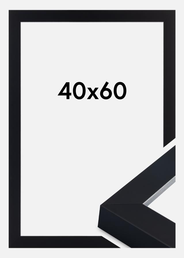 Cornice Sussex Vetro acrilico Nero/Argento 40x60 cm