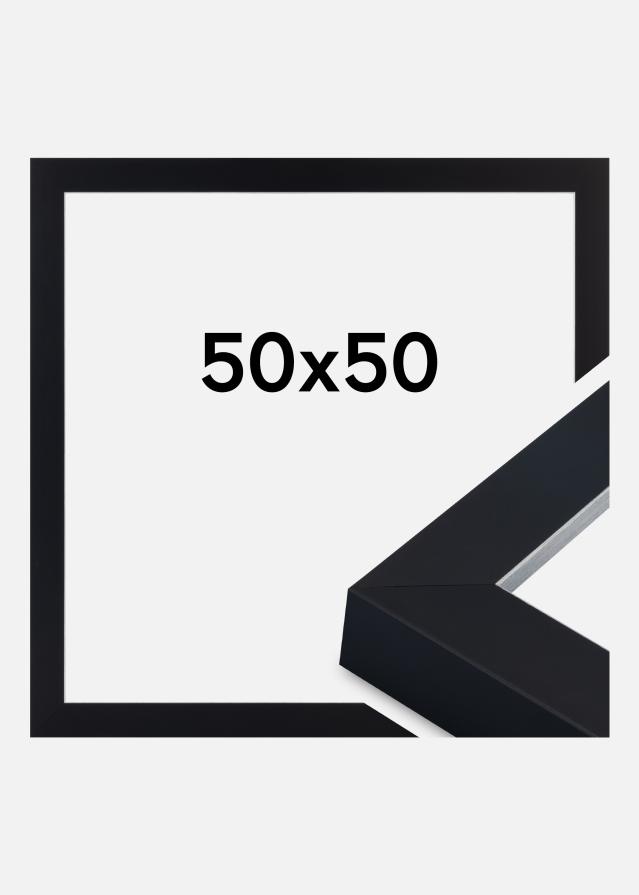 Cornice Sussex Vetro acrilico Nero/Argento 50x50 cm