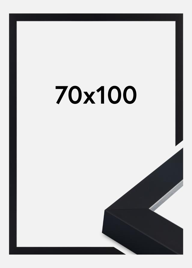 Cornice Sussex Vetro acrilico Nero/Argento 70x100 cm