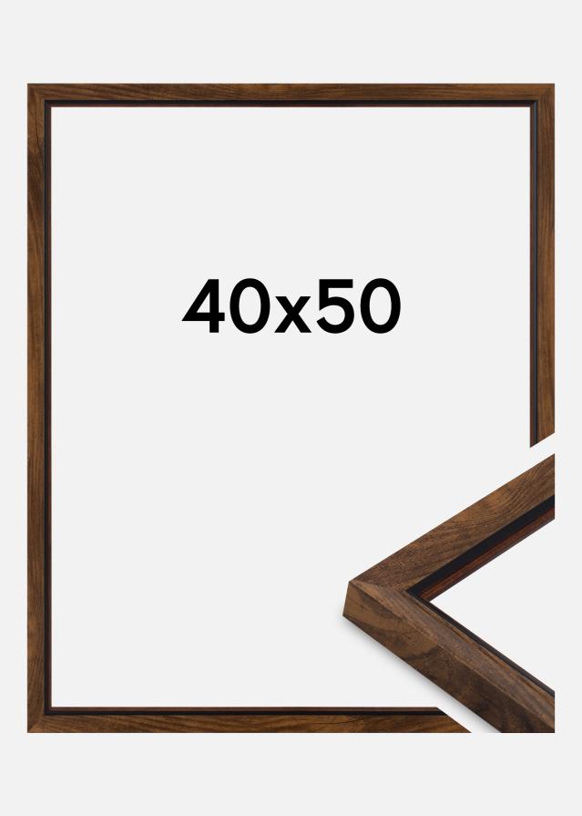 Cornice Obsidian Vetro acrilico Noce 40x50 cm