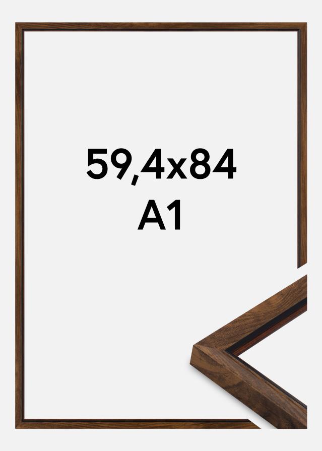 Cornice Obsidian Vetro acrilico Noce 59,4x84 cm (A1)