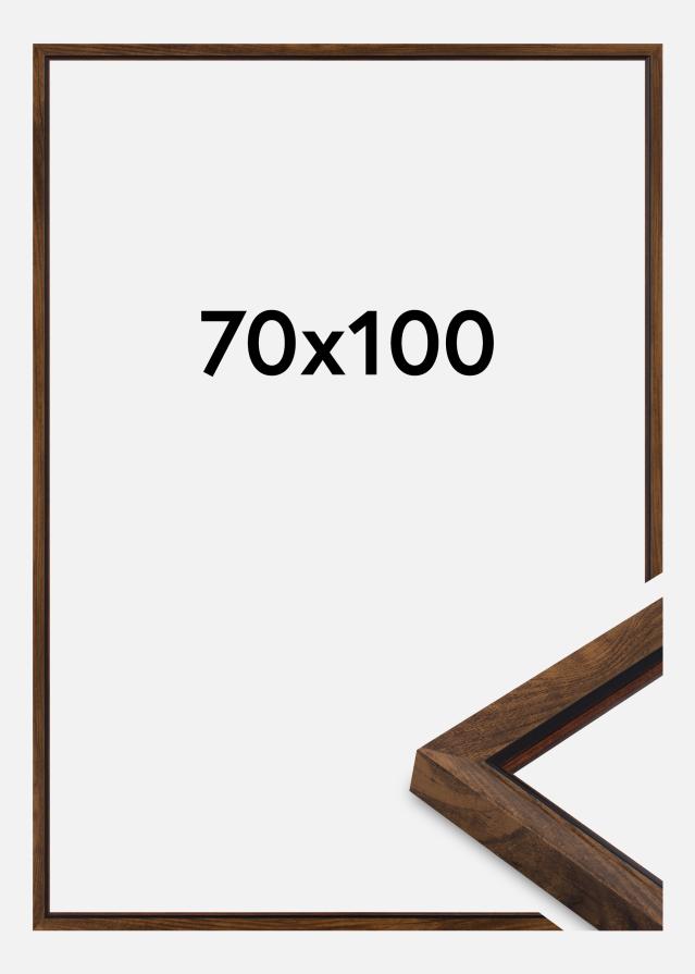 Cornice Obsidian Vetro acrilico Noce 70x100 cm