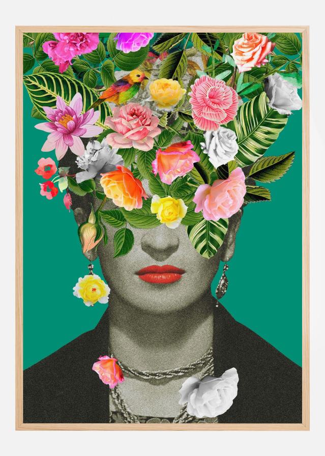Floral Frida Poster