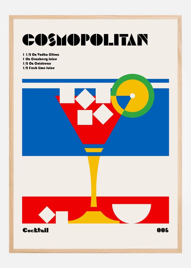 Cosmopolitan Bauhaus Cocktail Poster
