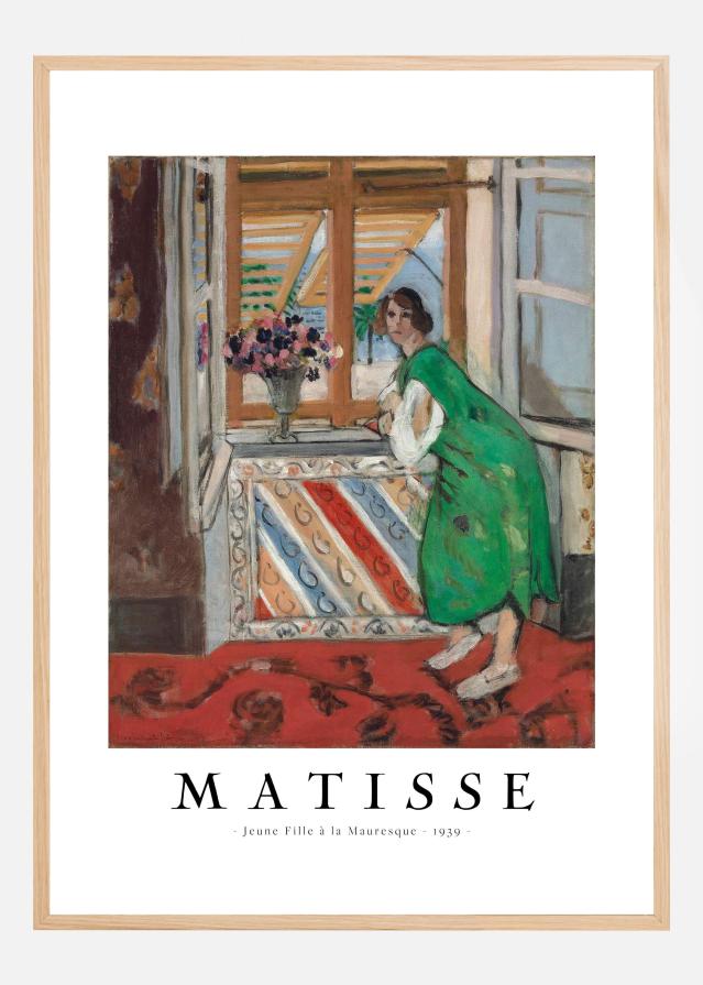 Jeune Fille a La Mauresque 1939 - Henri Matisse Poster