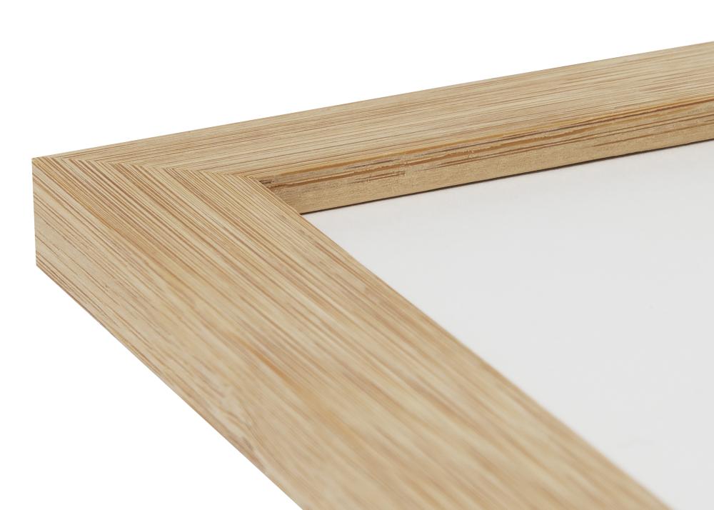 Cornice Hoei Bambu 50x70 cm - passe-partout Bianco 40x60 cm