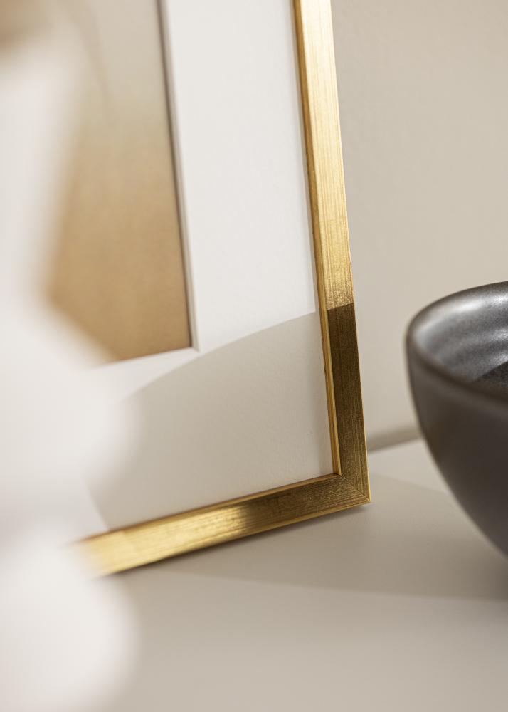 Cornice Edsbyn Oro 40x45 cm - passe-partout Bianco 11x13 inches