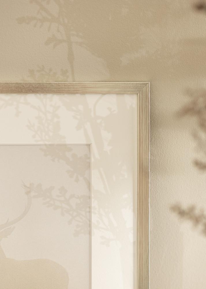 Cornice Edsbyn Argento 40x45 cm - passe-partout Bianco 11x13 inches