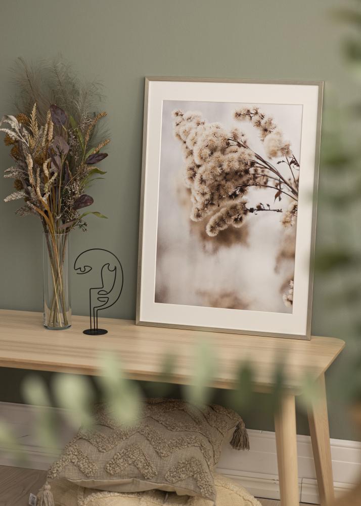 Cornice Edsbyn Argento 40x45 cm - passe-partout Bianco 11x13 inches