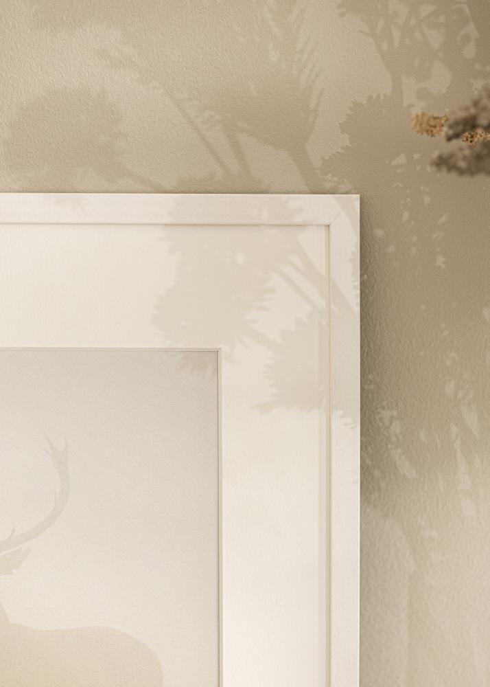 Cornice Edsbyn Bianco 33x41 cm - passe-partout Bianco 24x32 cm