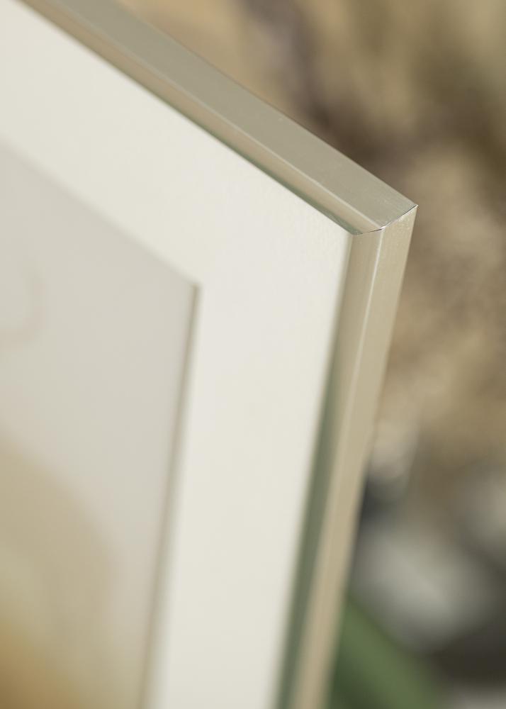 Cornice New Lifestyle Argento 10x18 cm - passe-partout Bianco 8x10 cm