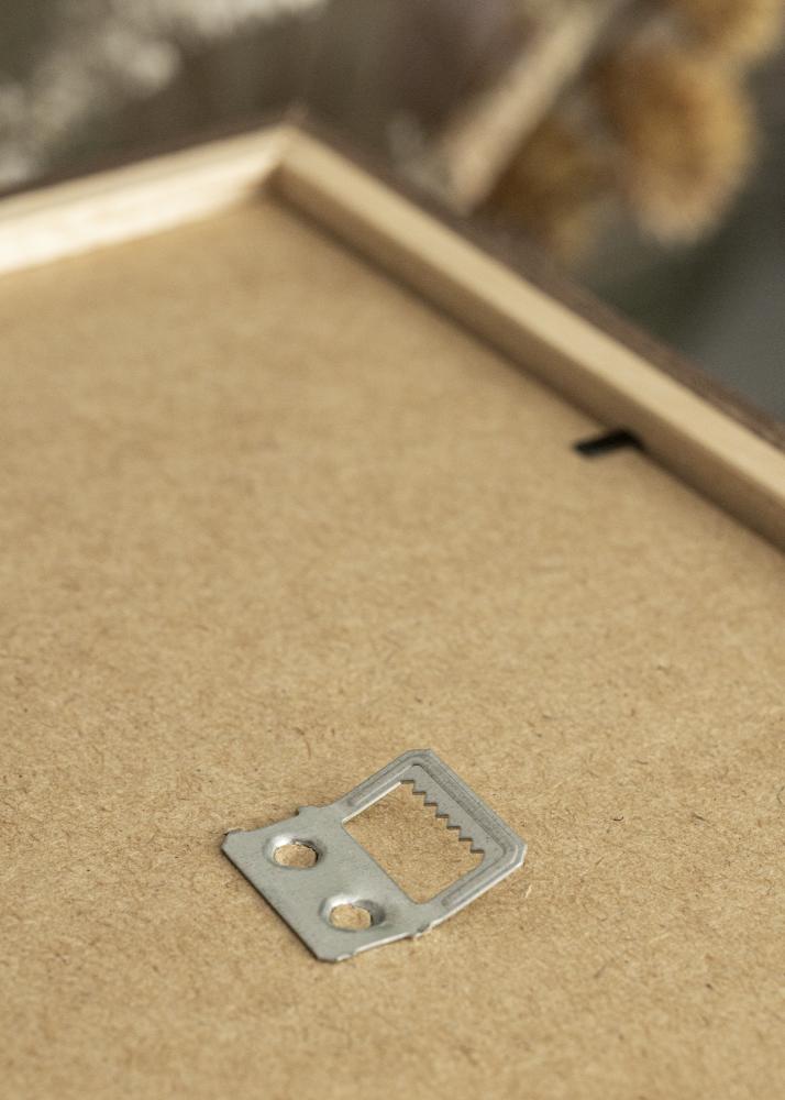 Cornice Stilren freddo marrone 50x70 cm - passe-partout Bianco 15x23 inches