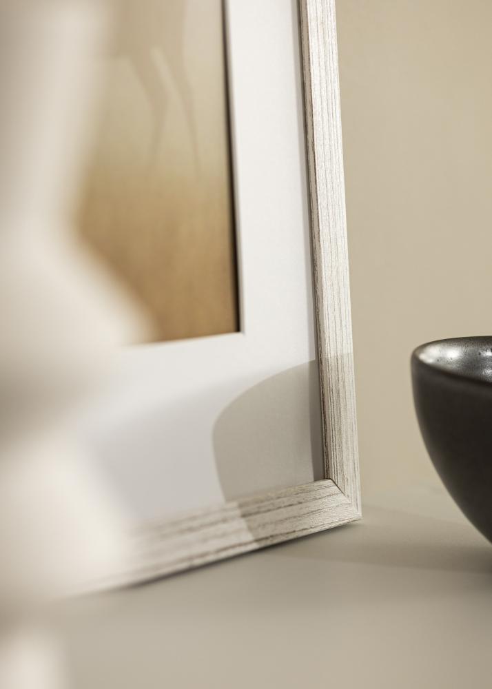 Cornice Stilren Vintage bianco 70x100 cm - passe-partout Bianco 62x93 cm