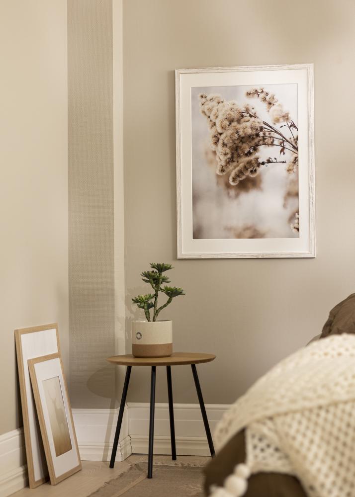 Cornice Stilren Vintage bianco 70x100 cm - passe-partout Bianco 62x93 cm