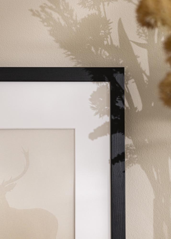 Cornice Stilren Nero 56x71 cm - passe-partout Bianco 46x61 cm