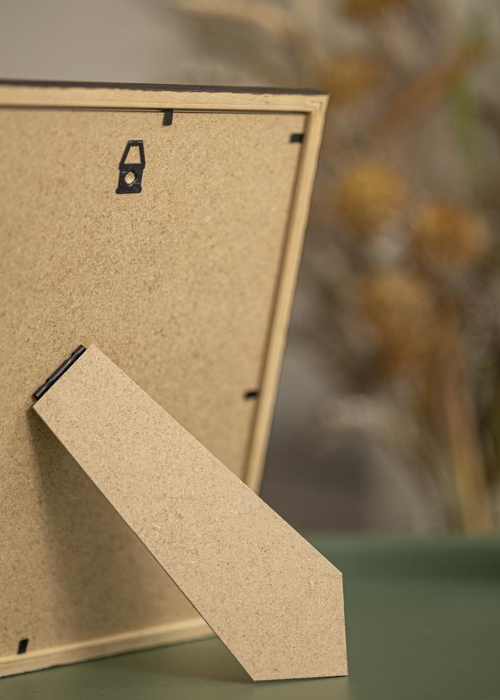 Cornice Edsbyn Noce 14x20 cm - passe-partout Bianco 8x12 cm