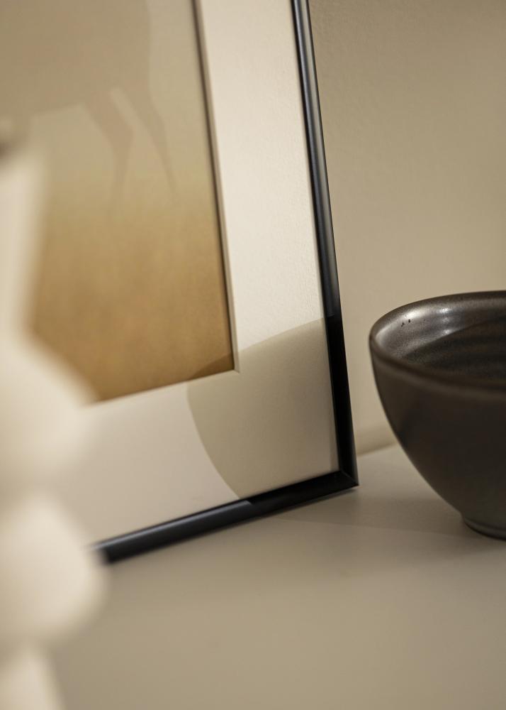 Cornice Scandi nero opaco 60x70 cm - passe-partout Bianco 20x24 inches