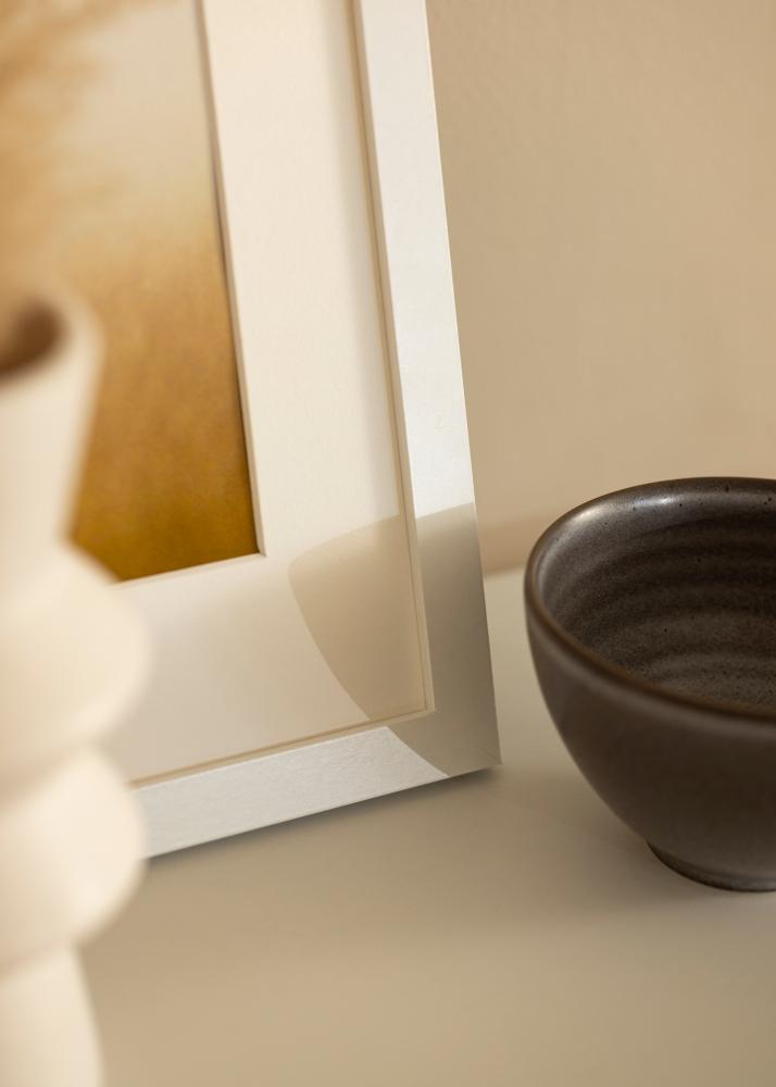 Cornice BGA Classic Bianco 50x100 cm - passe-partout Bianco 40x90 cm