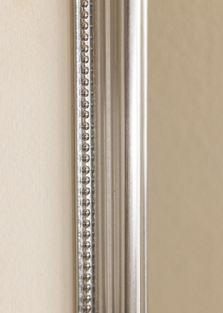 Cornice Gala Argento 50x70 cm - passe-partout Bianco 39x60 cm